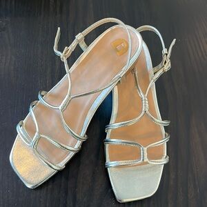 Bared Munia Gold Flat Leather Sandal size 38